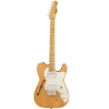 Fender Squier Classic Vibe 70s Telecaster Thinline Maple Fingerboard HH Electric Guitar with Gig Bag Nat 0374070521