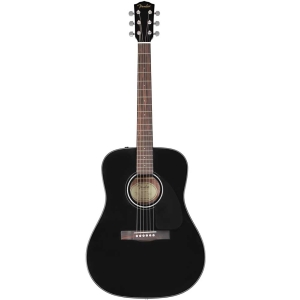 Fender CD-60 Blk V3 Dreadnought Walnut Fingerboard Acoustic Guitar 0970110506