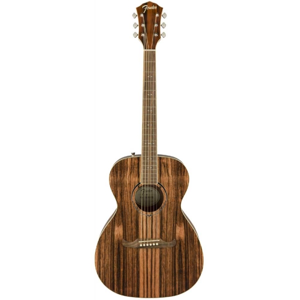 Fender FA-235E SEB Concert Cutaway Walnut Fingerboard Electro Acoustic Guitar with Gig Bag Striped Ebony Top 0971252093