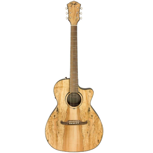 Fender FA-345CE SMT Auditorium Cutaway Ltd Edition Electro Acoustic Guitar with Gig Bag Spalted Maple Top 0971343094