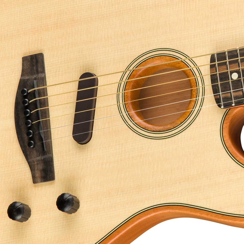 Fender American Acoustasonic Telecaster Ebony Natural 0972013221 Electric Guitar