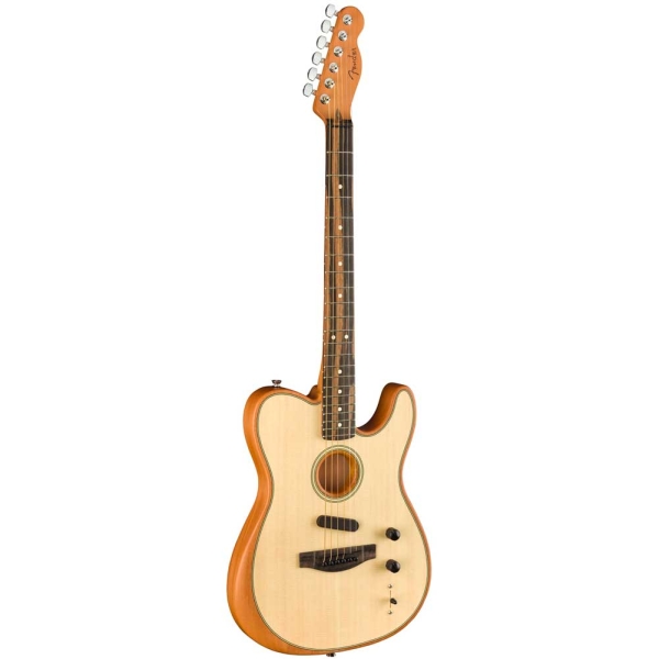 Fender American Acoustasonic Telecaster Ebony Natural 0972013221 Electric Guitar
