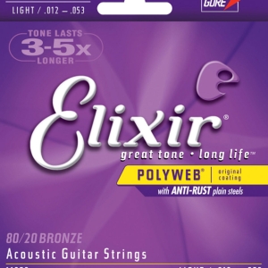 Elixir Polyweb Acoustic Light 12-53 Strings ELX 11050