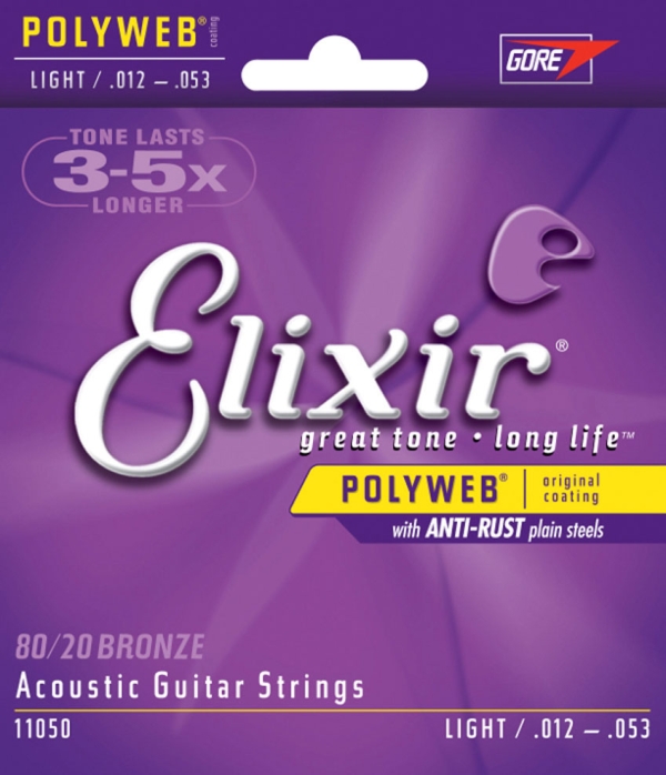 Elixir Polyweb Acoustic Light 12-53 Strings ELX 11050