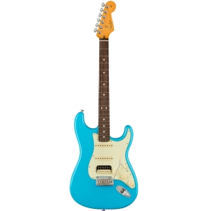 Fender American Professional II Stratocaster Rosewood Fingerboard HSS Electric Guitar with Deluxe Molded Case Miami Blue 0113910719