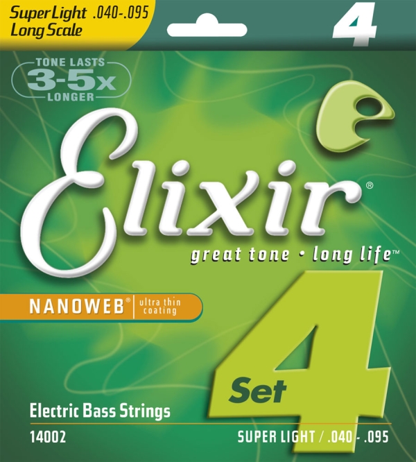 Elixir Nanoweb Super Light Electric Bass 40-95 Strings ELX 14002