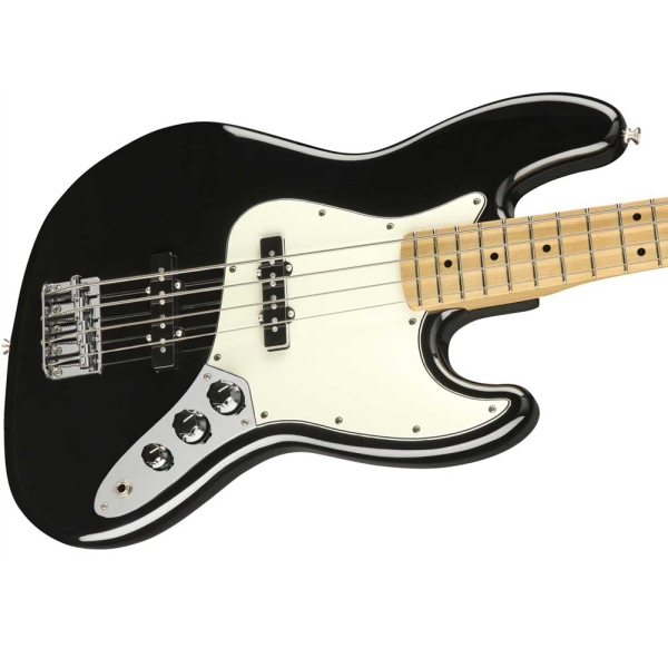 Fender Player Jazz Bass Maple Fingerboard SS Bass Guitar 4 String with Gig Bag Black 0149902506