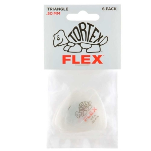 Dunlop Tortex Flex Triangle Pick 456P.50mm 6 Pcs Player's Pack picks