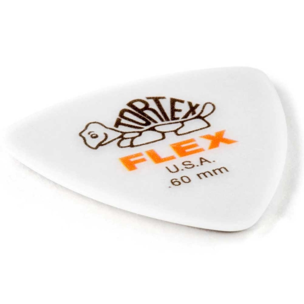 Dunlop Tortex Flex Triangle Pick 456P.60mm 6 Pcs Player's Pack picks