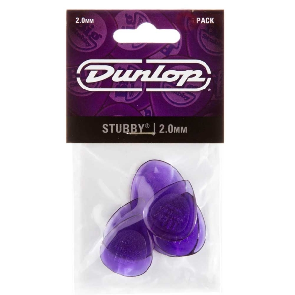 Dunlop Stubby Jazz Pick 474-2.00mm 24 Pcs Player's Pack picks