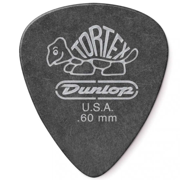 Dunlop Tortex Pitch Black Standard Pick 488R.60mm 72 Pcs Player's Pack picks