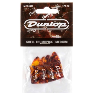 Dunlop Shell Medium Thumbpick 9022R 12 Pcs Player's Pack picks