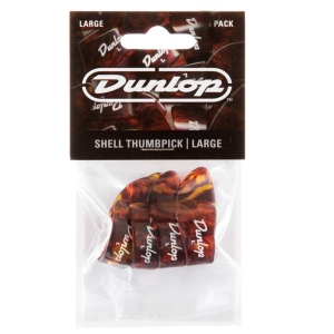 Dunlop Shell Large Thumbpick 9023R 12 Pcs Player's Pack picks