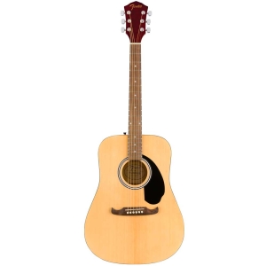 Fender FA-125 Nat Dreadnought Acoustic Guitar Walnut Fingerboard with Gig Bag Natural 0971210521