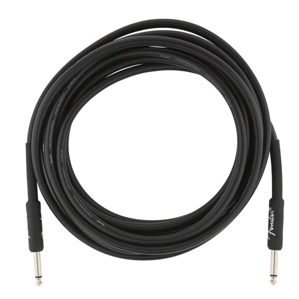 Fender Professional Series 15 Feet Black Instrument Cable 0990820021
