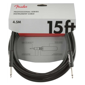 Fender Professional Series 15 Feet Black Instrument Cable 0990820021