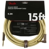 Fender Deluxe Series Instrument Cables 15 feet Tweed 0990820086