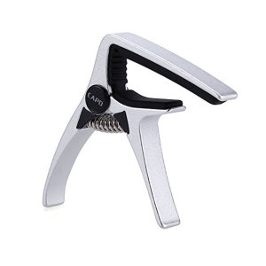 Pluto AC-20 Metal Guitar Capo for Acoustic and Electric Guitar - Silver