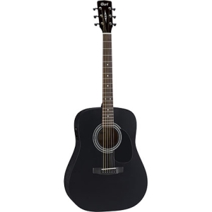 Cort AD810E BLK Electro Acoustic Guitar with Cort CE304T w/ Ceramic Pickup