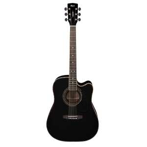 Cort AD880CE BK Electro Acoustic Guitar With Cort CE304T w/ Ceramic Pickup