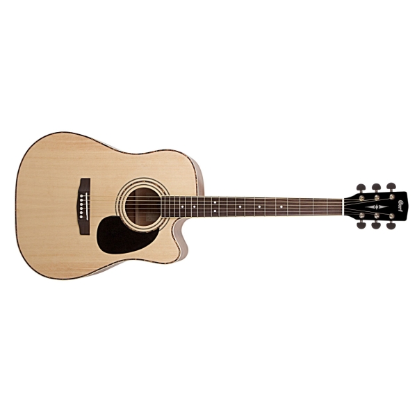 Cort AD880CE NAT Semi Acoustic Guitar With Cort CE304T w/ Ceramic Pickup