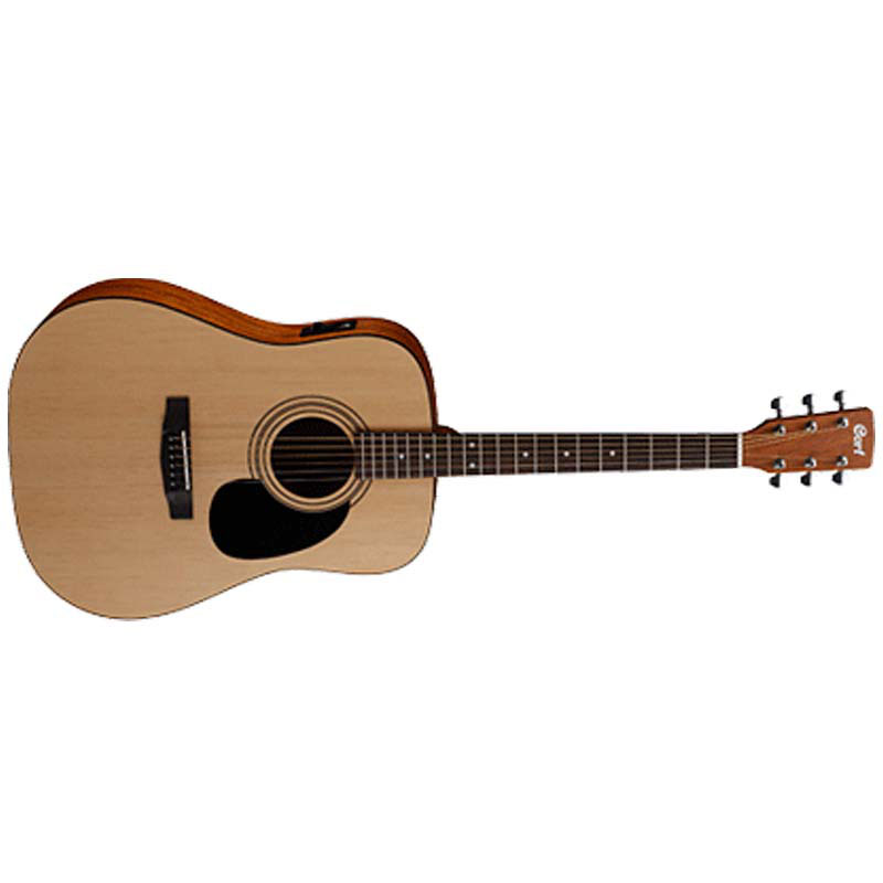 Cort AD810E NS Semi Acoustic Guitar with Cort CE304T w/ Ceramic Pickup