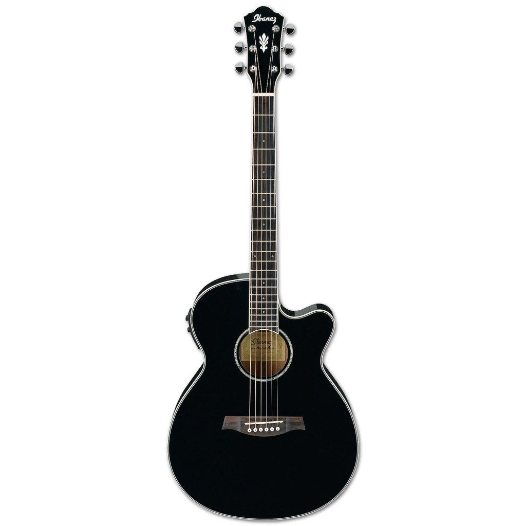 Ibanez AEG10II – BK 6 String Semi Acoustic Guitar - Musicians Cart