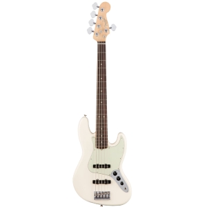 Fender American Professional Jazz Bass RW 5 String Bass Olympic white 0193950705