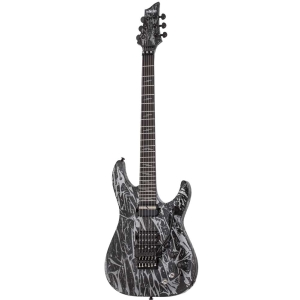 Schecter Custom C-1 FR S Silver Mountain with Sustainiac 1461 Electric Guitar 6 String