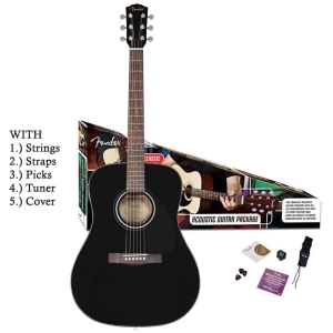 Fender CD-60 BLK Acoustic Guitar Pack-0961554006