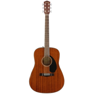 Fender CD-60s All Mahogany Dreadnought Solid Spruce Top Walnut Fingerboard Acoustic Guitar 0970110022