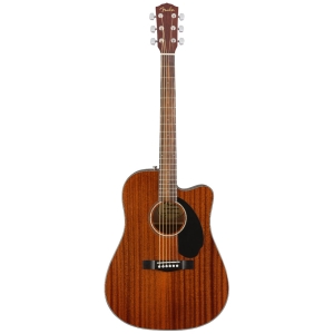 Fender CD-60SCE All Mahogany Dreadnought Cutaway Walnut Fingerboard Electro Acoustic Guitar 0970113022