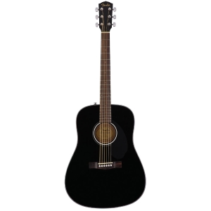 Fender CD-60s Blk Dreadnought Solid Spruce Top Walnut Fingerboard Acoustic Guitar Black 0970110006
