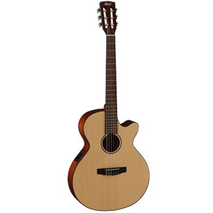 Cort CEC3 NS Venetian Cutaway Body w-Cort CE304T Electro Acoustic Classical Guitar