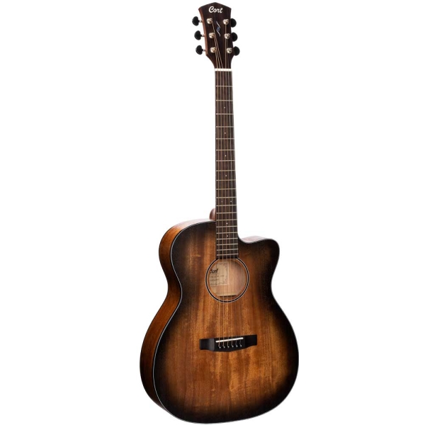 Cort Core-OC AMH-OPBB Mahogany Solid Mahogany Top Orchestra Model Cutaway Body Electro Acoustic guitar