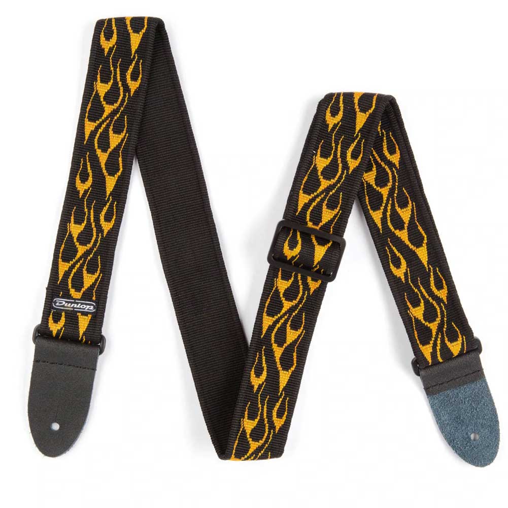 Dunlop D3811OY Classic Flambe Orange Guitar Strap
