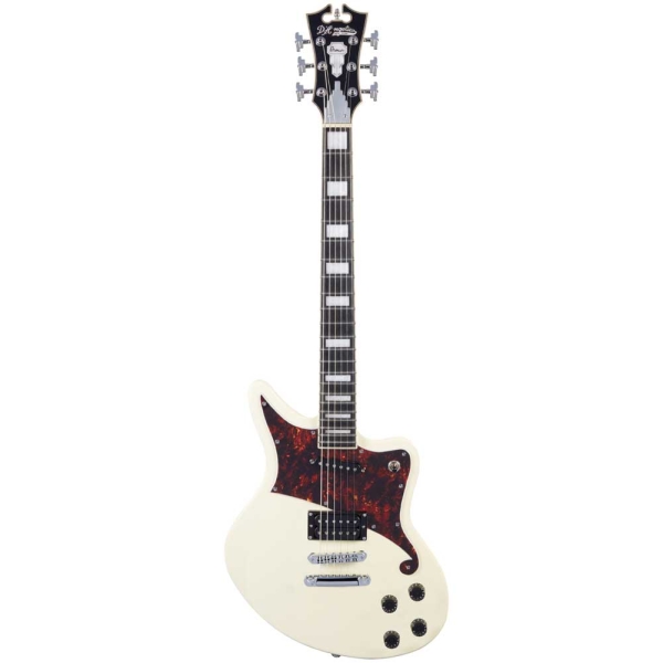 D`Angelico Premier Bedford Antique White with Tremolo Electric