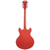 D`Angelico Premier DC Fiesta Red with Stairstep Semi Hollow Body Electric Guitar DAPDCFRCTCB