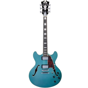 D`Angelico Premier DC 2018 Ocean Turquoise with Stopbar Semi Hollow Body Electric Guitar DAPDCOTCSCB