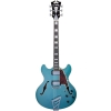 D`Angelico Premier DC 2018 Ocean Turquoise with Stairstep Tailpiece Semi Hollow Body Electric Guitar DAPDCOTCTCB D`Angelico Premier DC 2018 Ocean Turquoise with Stairstep Tailpiece Semi Hollow Body Electric Guitar DAPDCOTCTCB