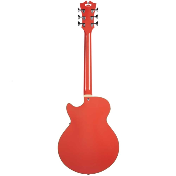 D`Angelico Premier SS Fiesta Red with Stopbar Semi Hollow Body Electric Guitar DAPSSFRCSCB