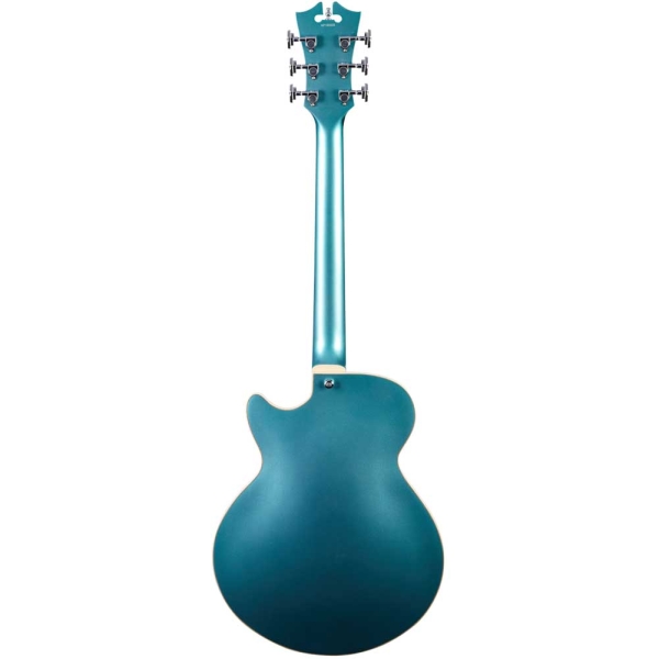 D`Angelico Premier SS Ocean Turquoise with Stopbar Tailpiece Semi Hollow Body Electric Guitar DAPSSOTCSCB