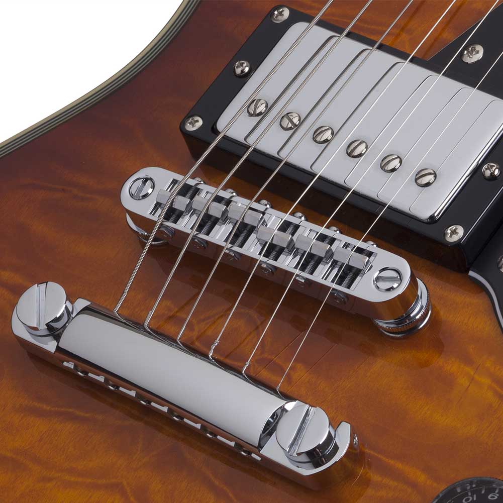 Schecter E-1 Custom Special Edition 3105 Vintage Sunburst Electric Guitar 6 String