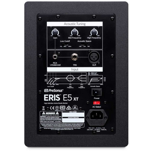 PreSonus Eris E5 XT 5 inch 80W Active Powered Studio Monitor Pair
