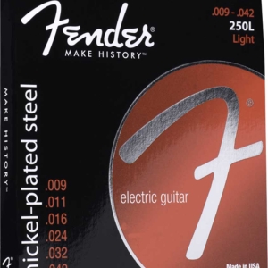 Fender 250L Nickel Plated Steel 9-42 Gauge Electric Guitar Strings 0730250403
