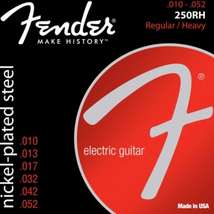 Fender 250RH Nickel Plated Steel 10-52 Gauge Electric Guitar Strings 0730250407