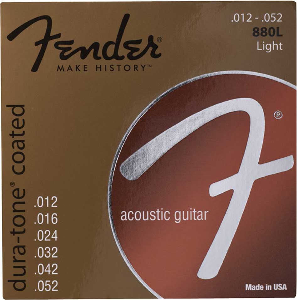 Fender 880L 80/20 Bronze Dura-Tone Coated 12-52 Gauge Guitar 0730880303 - Musicians Cart