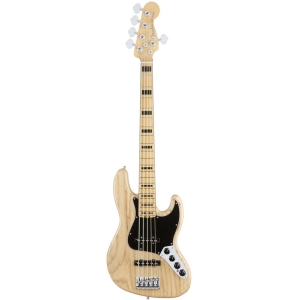 Fender American Elite Jazz Bass Maple 5 String Natural 0197102721