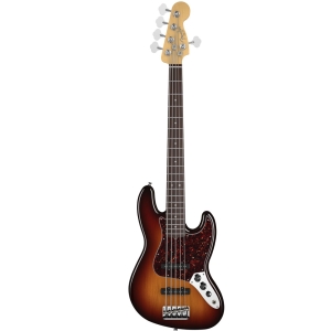 Fender American Standard Jazz Bass - RW - 5 String Bass - 3 Colour Sunburst-0193750700
