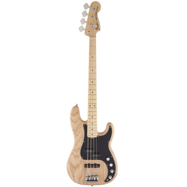 Fender American Deluxe Precision Bass Ash - Maple -S-S - 4 String Bass - Natural